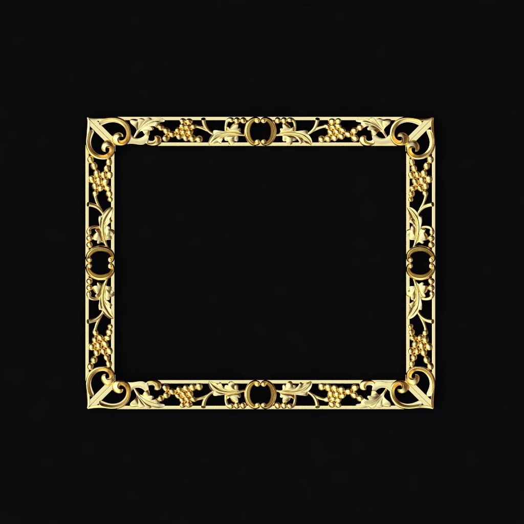 Oymalı ayna 3D Model .c4d .max .obj .3ds .fbx .stl .blend 