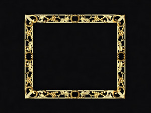 Carved mirror Modèle 3D