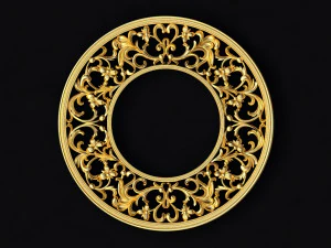 Резное зеркало 3D Модель