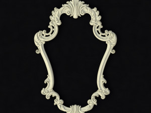 Carved mirror Modello 3D