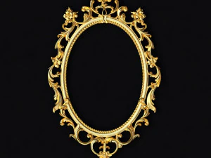 Резное зеркало 3D Модель