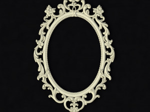 Carved mirror Model 3D