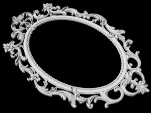 Carved mirror Model 3D