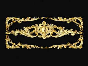 Центральный декор для мебели 3D Модель