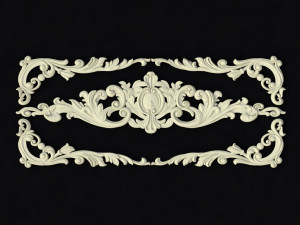 Central decor ornament for furniture 3Dモデル