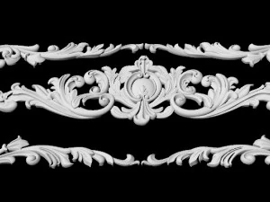 Central decor ornament for furniture 3D Model