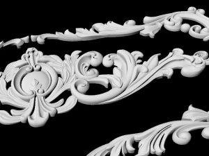 Central decor ornament for furniture 3D Model