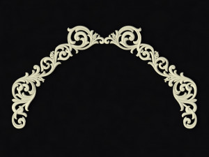 Central decor ornament for furniture Modelo 3D