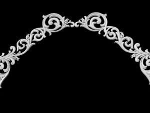Central decor ornament for furniture Modelo 3D