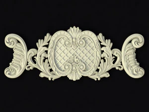 Central decor ornament for furniture 3D Model