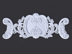 Central decor ornament for furniture 3D मॉडल