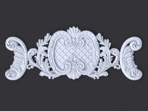 Central decor ornament for furniture 3D Model