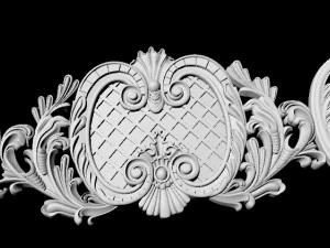 Central decor ornament for furniture 3D Model