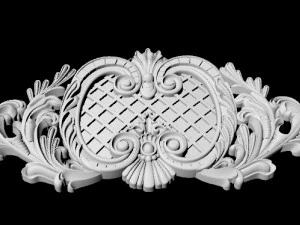 Central decor ornament for furniture 3D Model