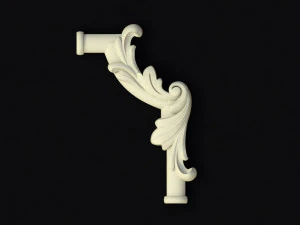 Central decor ornament for furniture 3D Model