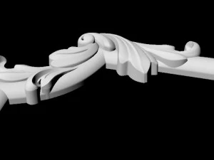 Central decor ornament for furniture 3D Model