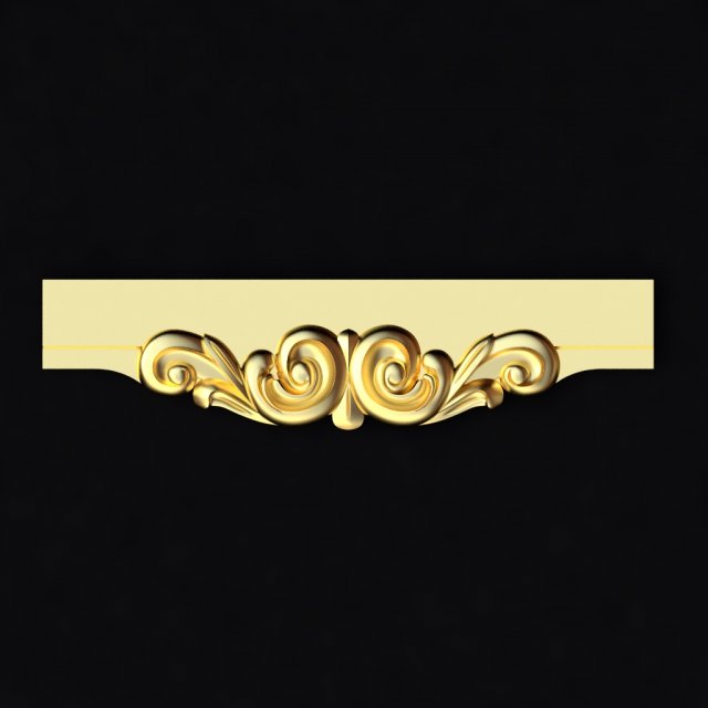 Central decor ornament for furniture Modelo 3D .c4d .max .obj .3ds .fbx .stl .blend 