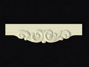 Central decor ornament for furniture Modelo 3D