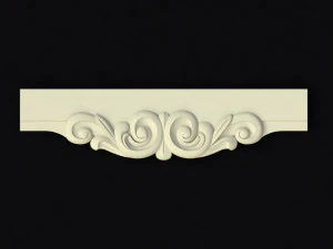 Central decor ornament for furniture 3D Model