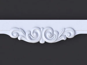 Central decor ornament for furniture 3D Model