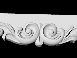 Central decor ornament for furniture Modelo 3D