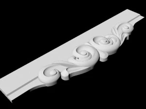 Central decor ornament for furniture 3D Model