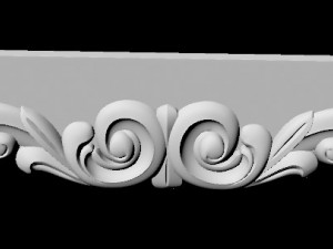 Central decor ornament for furniture Modelo 3D