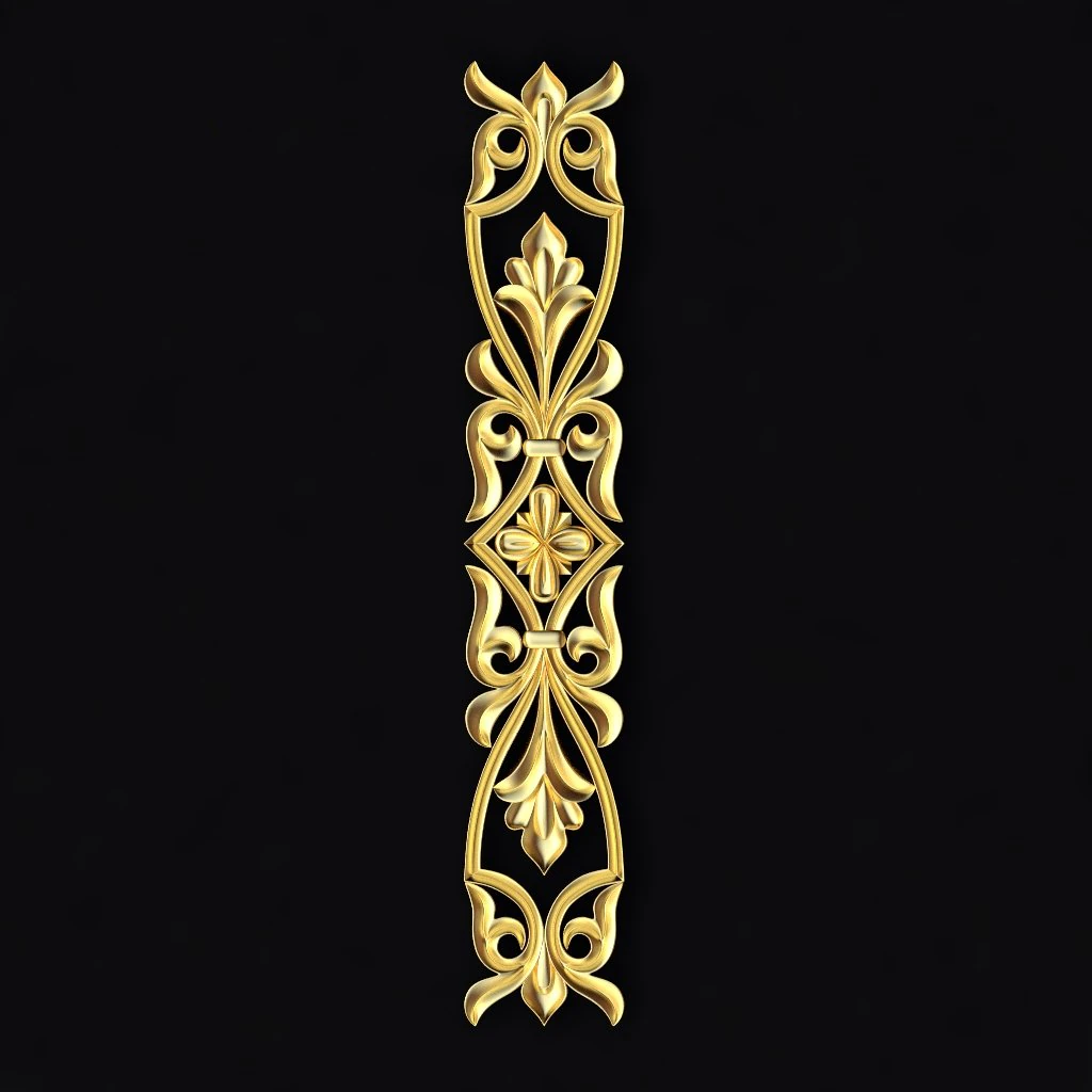 Central decor ornament for furniture 3D Model .c4d .max .obj .3ds .fbx .stl .blend