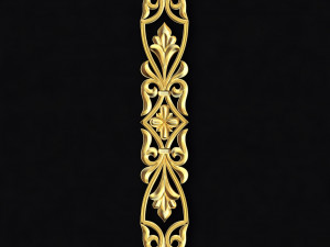 Central decor ornament for furniture 3D Model