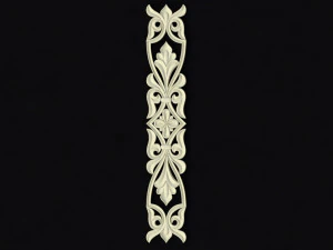 Central decor ornament for furniture 3D Model