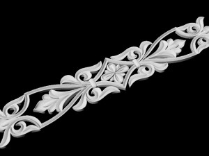 Central decor ornament for furniture 3D मॉडल