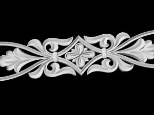 Central decor ornament for furniture 3D मॉडल