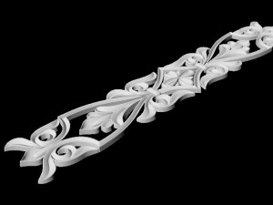 Central decor ornament for furniture 3D मॉडल