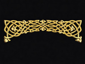 Central decor ornament for furniture 3D मॉडल