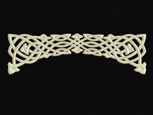 Central decor ornament for furniture 3D 모델