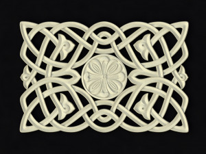 Central decor ornament for furniture 3D Model