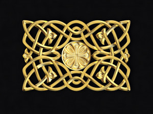 Central decor ornament for furniture Modello 3D