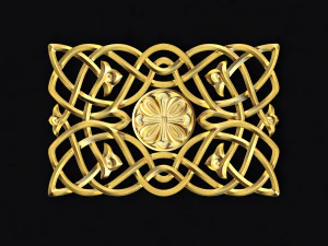 Central decor ornament for furniture 3D Model