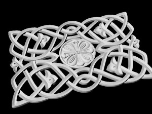 Central decor ornament for furniture Modello 3D