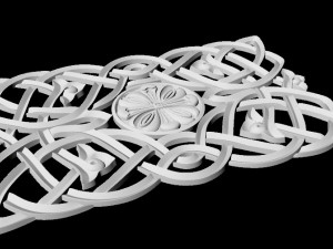 Central decor ornament for furniture Modello 3D