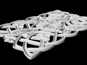 Central decor ornament for furniture Modello 3D