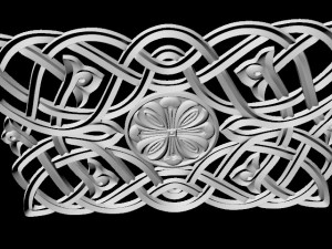 Central decor ornament for furniture Modello 3D