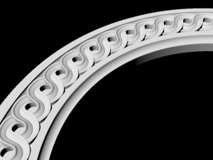 Central decor ornament for furniture Modelo 3D