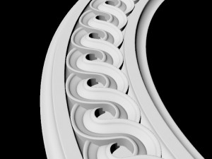Central decor ornament for furniture Modelo 3D