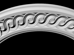 Central decor ornament for furniture Modelo 3D