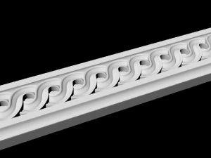 Central decor ornament for furniture 3D Model
