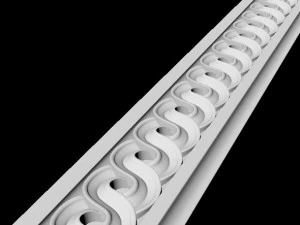 Central decor ornament for furniture 3D Model