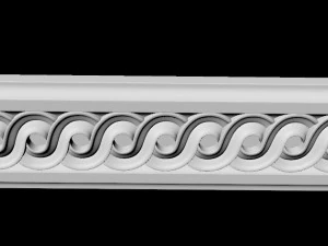 Central decor ornament for furniture 3D Model