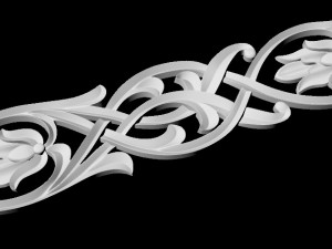 Central decor ornament for furniture 3D 模型