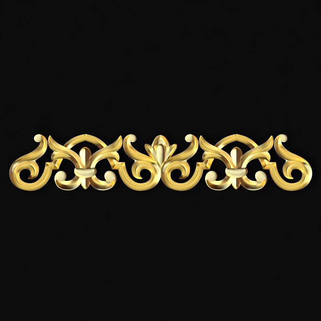 Central decor ornament for furniture 3D Model .c4d .max .obj .3ds .fbx .stl .blend 